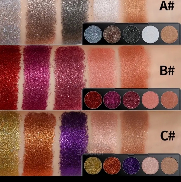 ⚫️Glitter Eyeshadow NEW Color PALLATE C - Picture 7 of 9